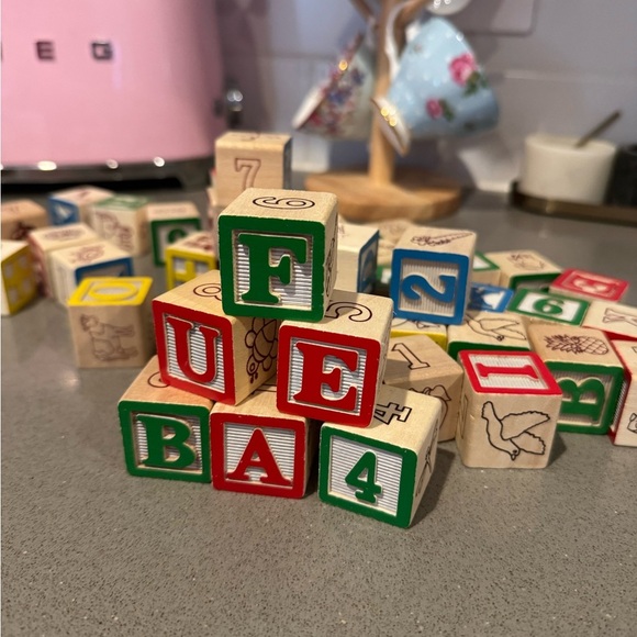 Melissa & Doug Wooden ABC 123 Blocks - Multicolor 50 PC - Picture 6 of 7